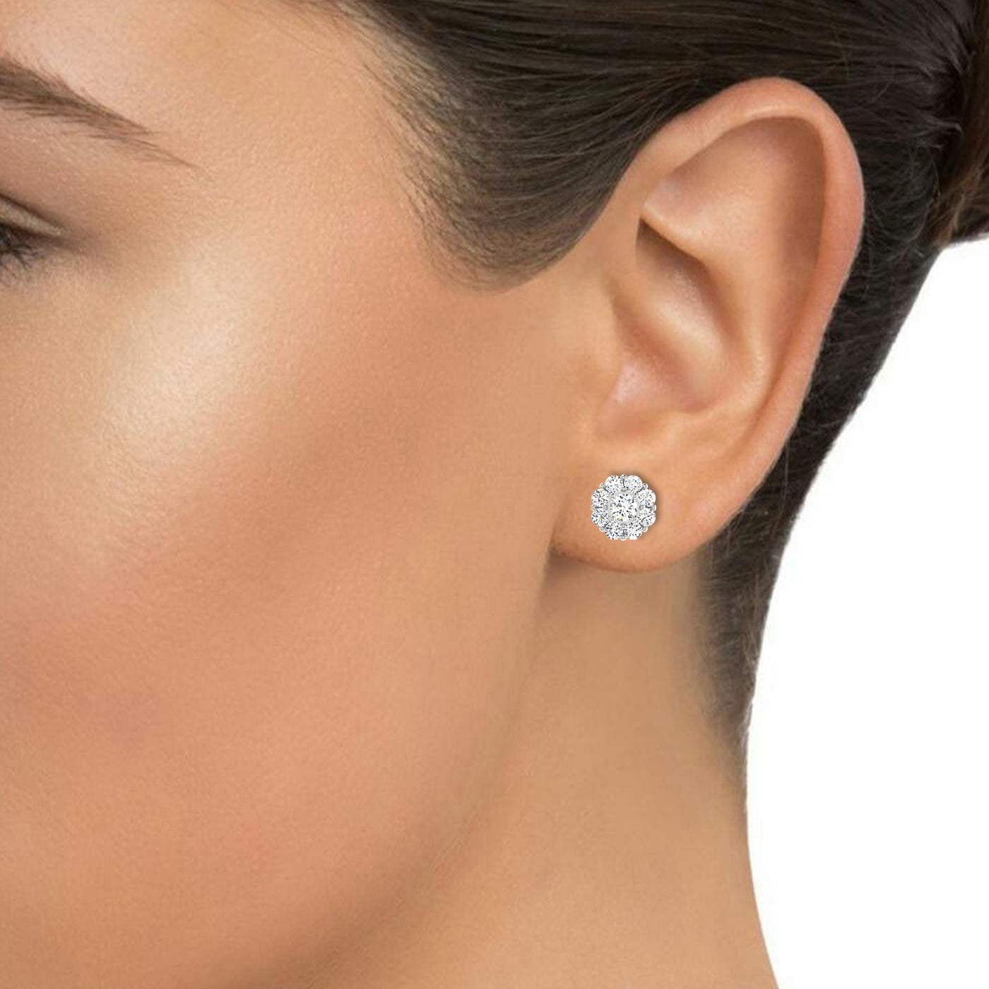 Buy 1.87Ct G VS1 Diamond Stud Earrings | Solitairekart